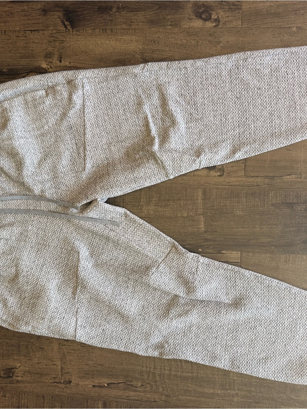 lululemon athletica Men's Textured Light Gray Jogger Pants
